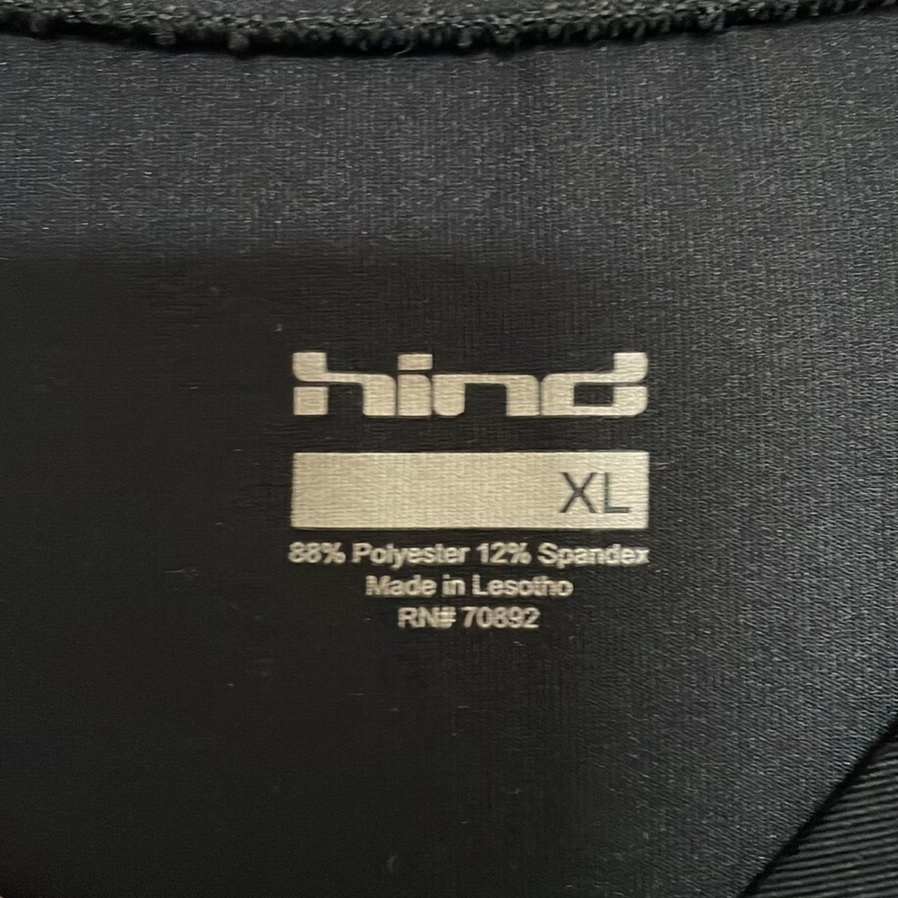 Hind Sz XL 24*7/365 RUN long sleeved black tshirt. Spandex stretch lightweight - Picture 3 of 6